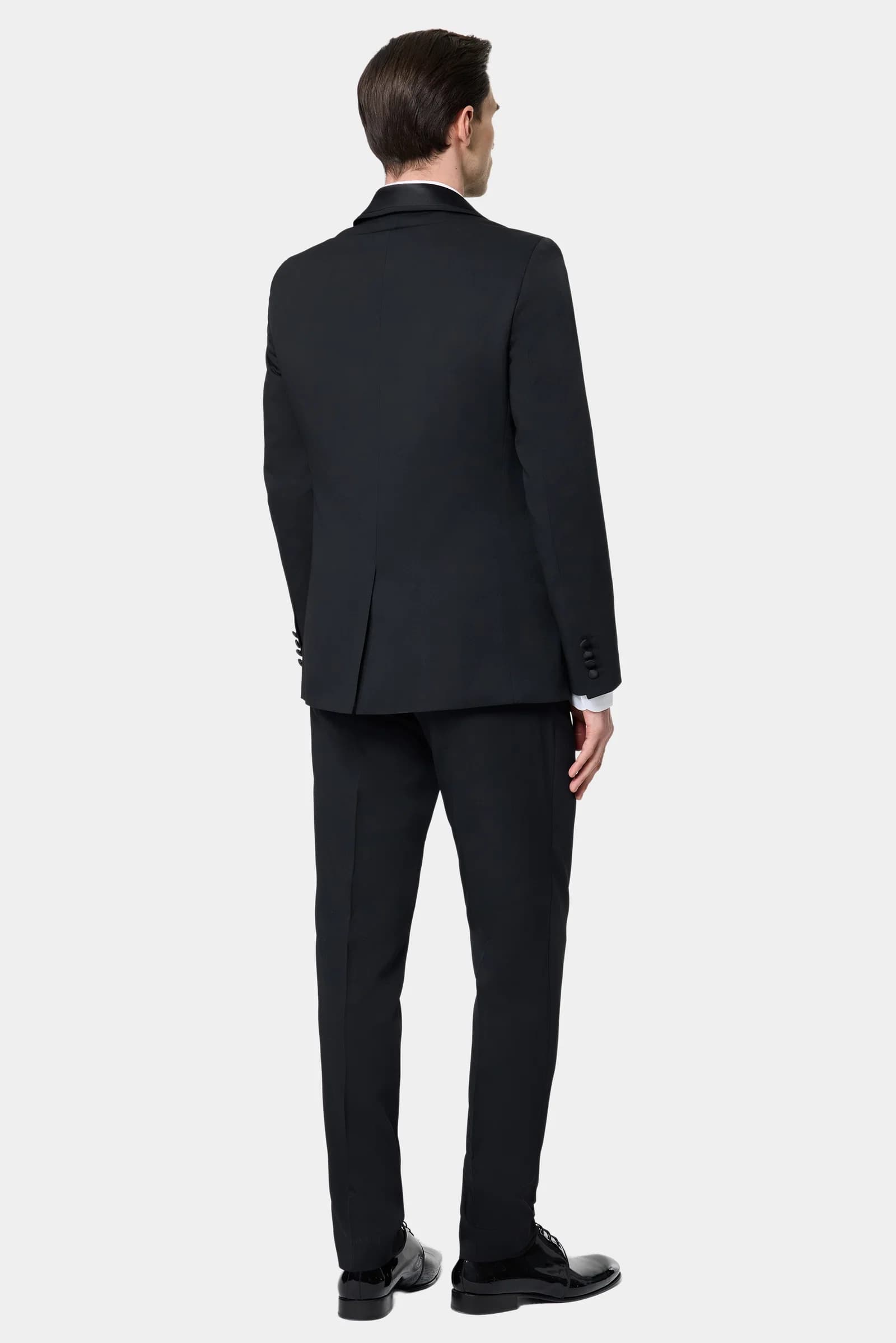 Twn Slim Fit Siyah Düz Smokin Yelekli Takim Elbise görsel 7