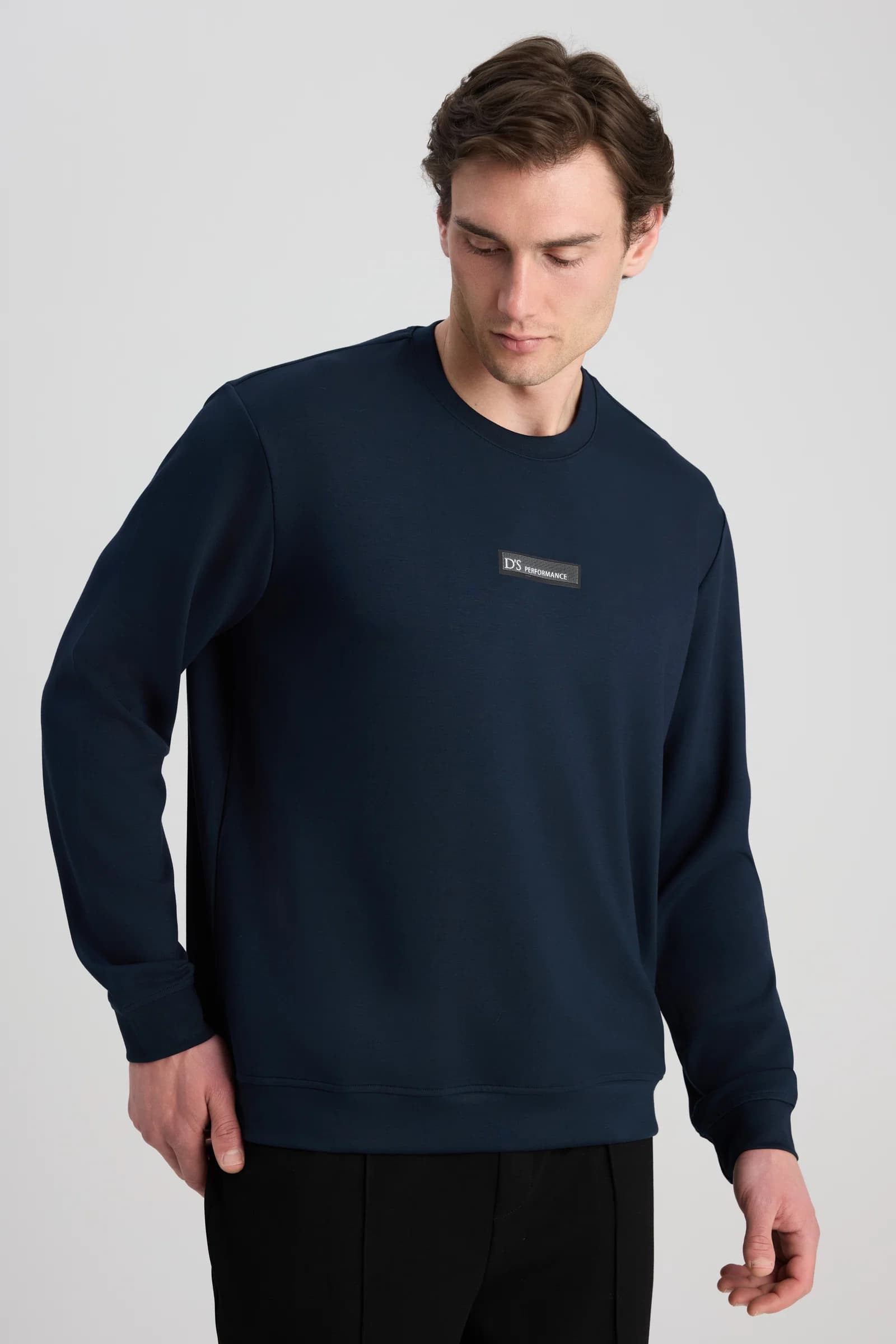 Ds Damat Regular Fit Lacivert Düz Sweatshirt görsel 3